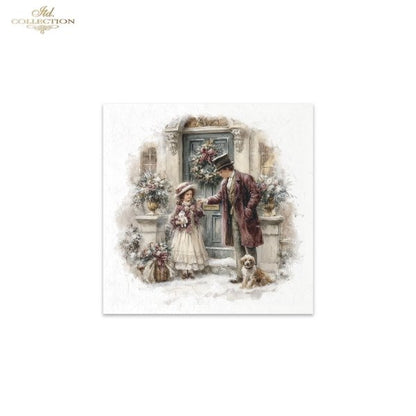 Decoupage Rice Paper Mini Set - Christmas, Family