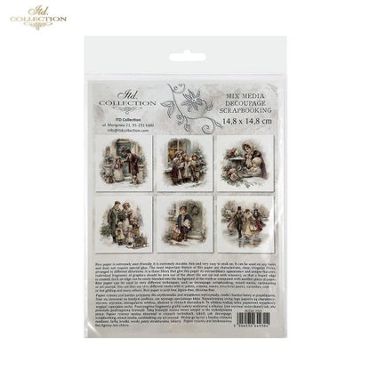 Decoupage Rice Paper Mini Set - Christmas, Family