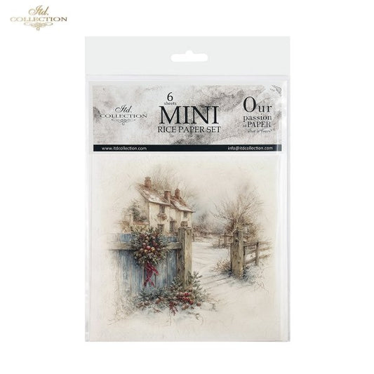 Decoupage Rice Paper Mini Set - Christmas, Farm
