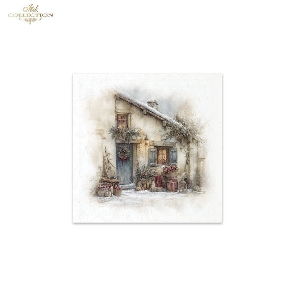 Decoupage Rice Paper Mini Set - Christmas, Farm