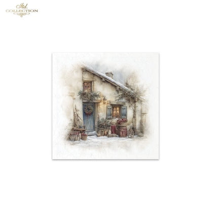 Decoupage Rice Paper Mini Set - Christmas, Farm