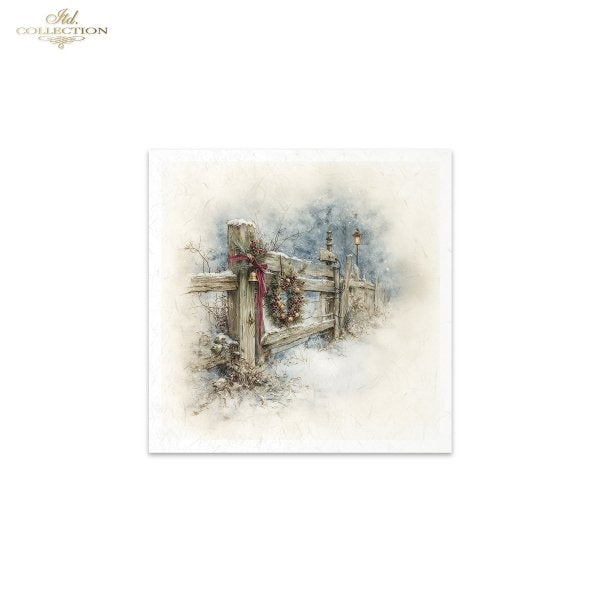 Decoupage Rice Paper Mini Set - Christmas, Farm