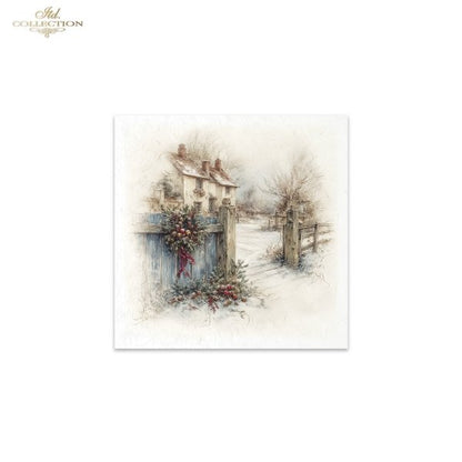 Decoupage Rice Paper Mini Set - Christmas, Farm