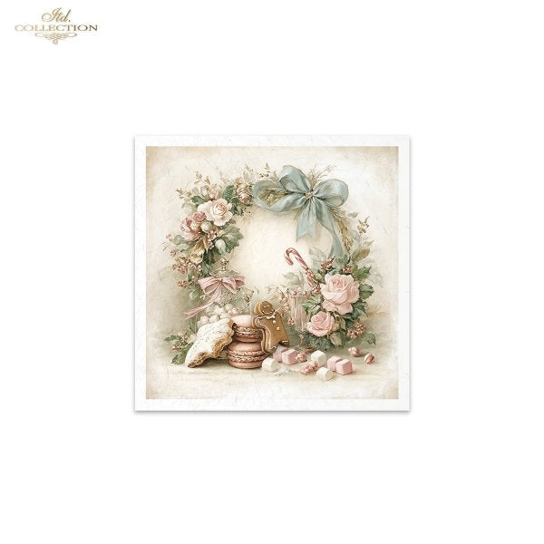 Decoupage Rice Paper Mini Set - Christmas, Gingerbread