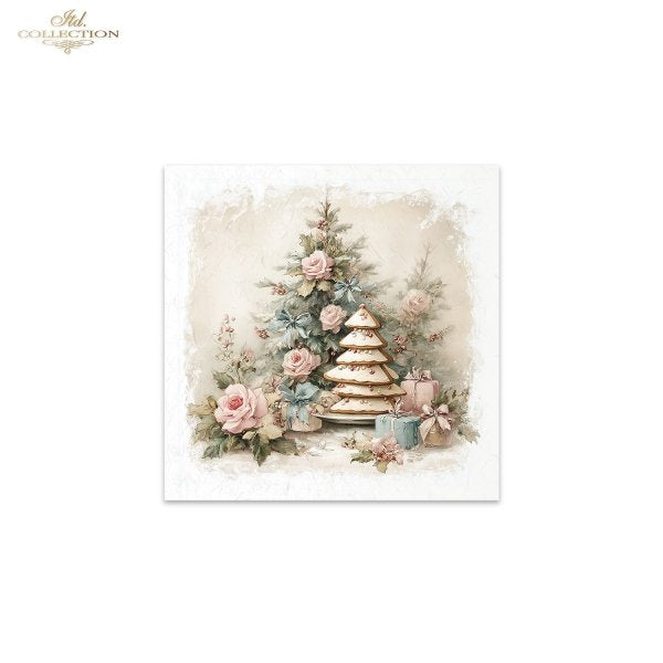 Decoupage Rice Paper Mini Set - Christmas, Gingerbread