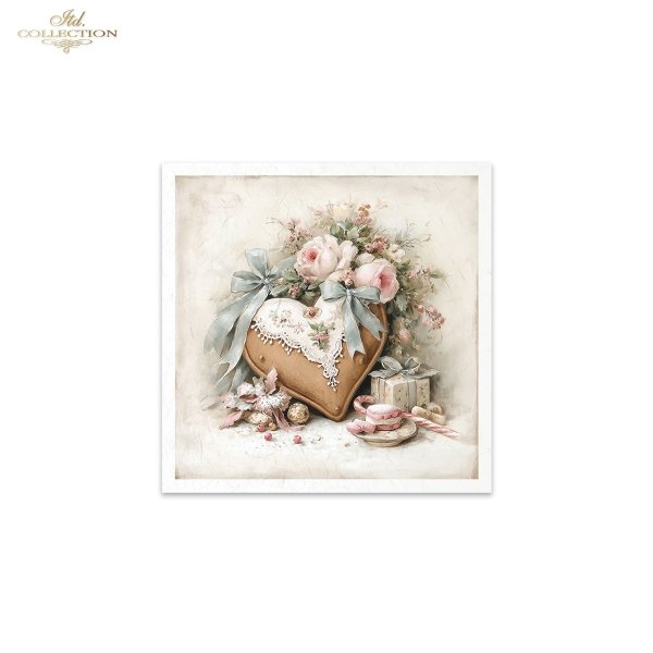 Decoupage Rice Paper Mini Set - Christmas, Gingerbread