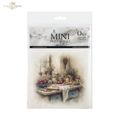 Decoupage Rice Paper Mini Set - Christmas, Kitchen