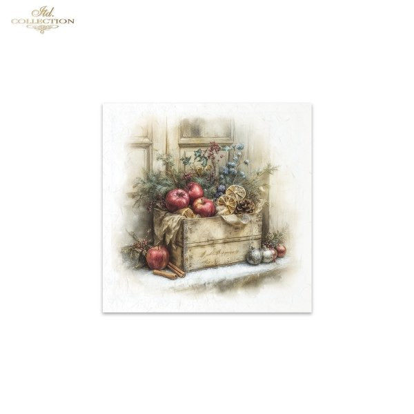 Decoupage Rice Paper Mini Set - Christmas, Kitchen