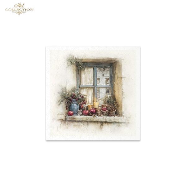 Decoupage Rice Paper Mini Set - Christmas, Kitchen