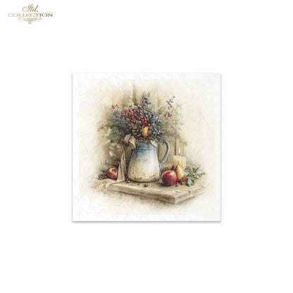 Decoupage Rice Paper Mini Set - Christmas, Kitchen