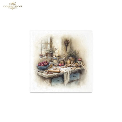 Decoupage Rice Paper Mini Set - Christmas, Kitchen