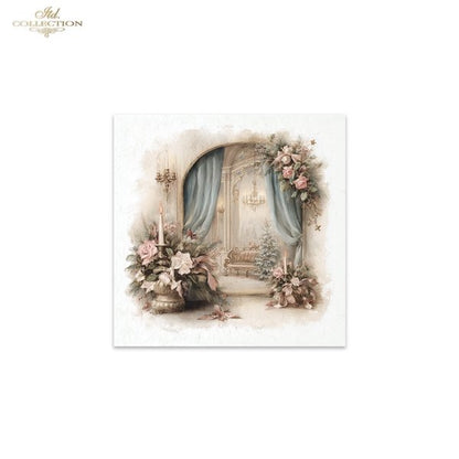 Decoupage Rice Paper Mini Set - Christmas, Living Room