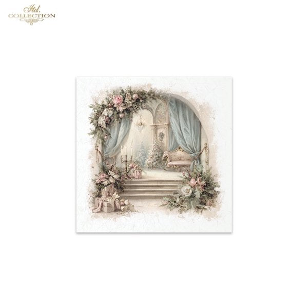 Decoupage Rice Paper Mini Set - Christmas, Living Room