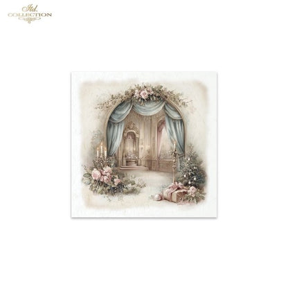 Decoupage Rice Paper Mini Set - Christmas, Living Room