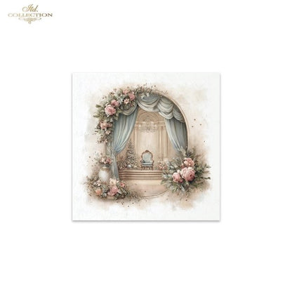 Decoupage Rice Paper Mini Set - Christmas, Living Room
