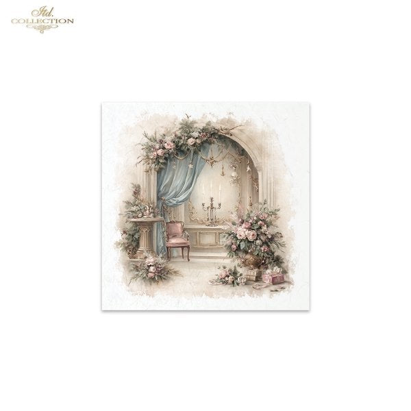 Decoupage Rice Paper Mini Set - Christmas, Living Room