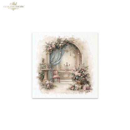 Decoupage Rice Paper Mini Set - Christmas, Living Room