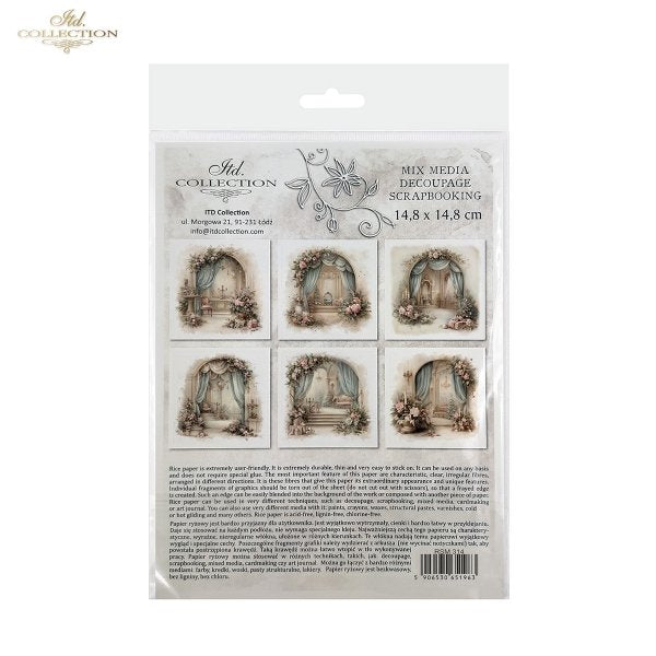 Decoupage Rice Paper Mini Set - Christmas, Living Room
