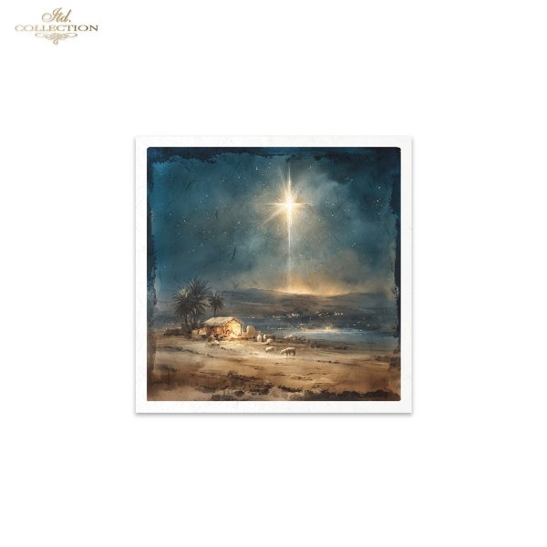Decoupage Rice Paper Mini Set - Christmas, Nativity