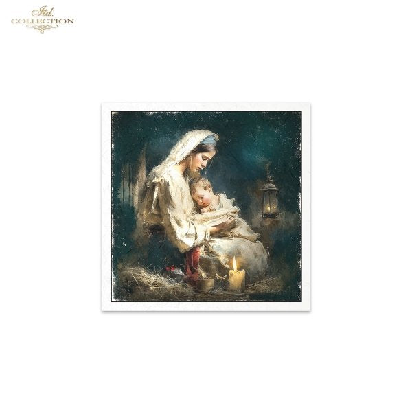 Decoupage Rice Paper Mini Set - Christmas, Nativity