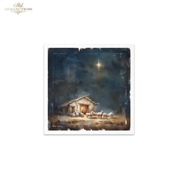Decoupage Rice Paper Mini Set - Christmas, Nativity