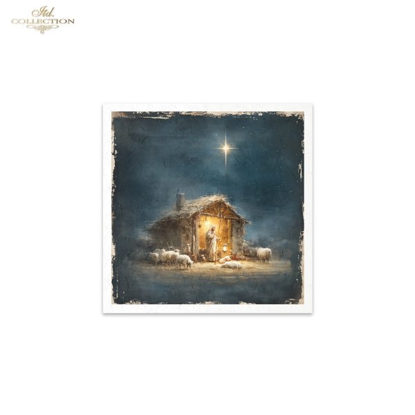 Decoupage Rice Paper Mini Set - Christmas, Nativity