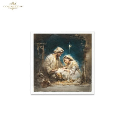 Decoupage Rice Paper Mini Set - Christmas, Nativity II