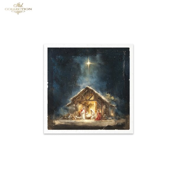 Decoupage Rice Paper Mini Set - Christmas, Nativity II