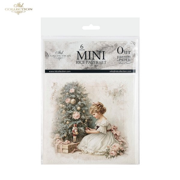 Decoupage Rice Paper Mini Set - Christmas Nutcracker