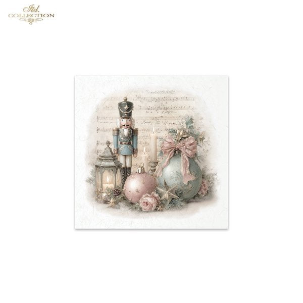 Decoupage Rice Paper Mini Set - Christmas Nutcracker