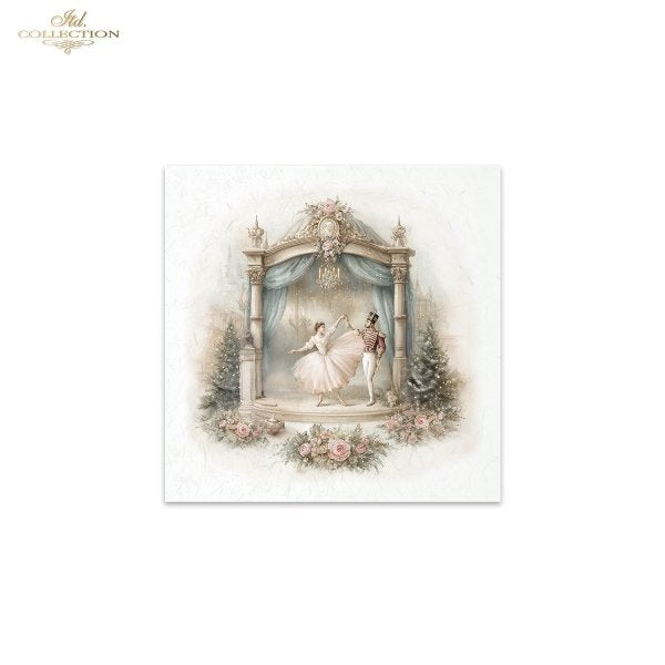 Decoupage Rice Paper Mini Set - Christmas Nutcracker