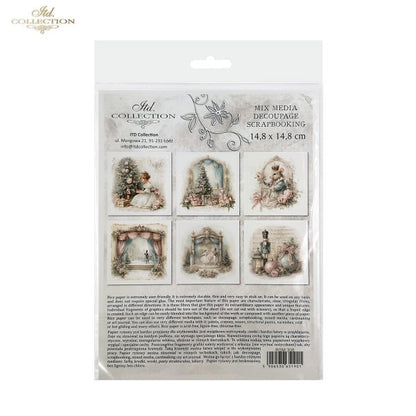 Decoupage Rice Paper Mini Set - Christmas Nutcracker