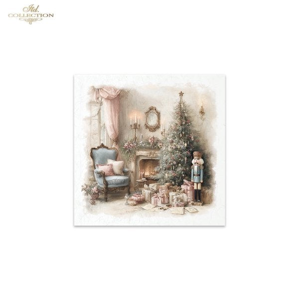 Decoupage Rice Paper Mini Set - Christmas Nutcracker II
