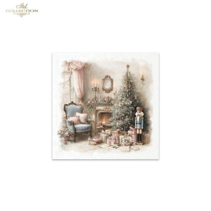 Decoupage Rice Paper Mini Set - Christmas Nutcracker II