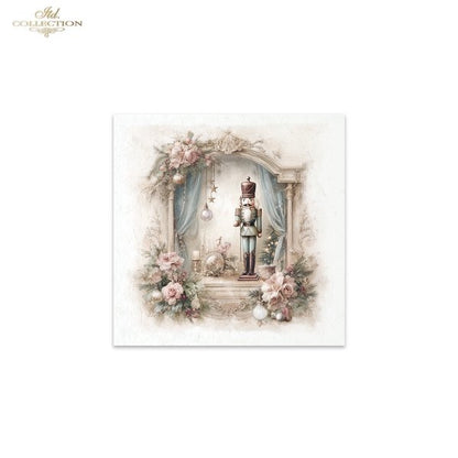 Decoupage Rice Paper Mini Set - Christmas Nutcracker II
