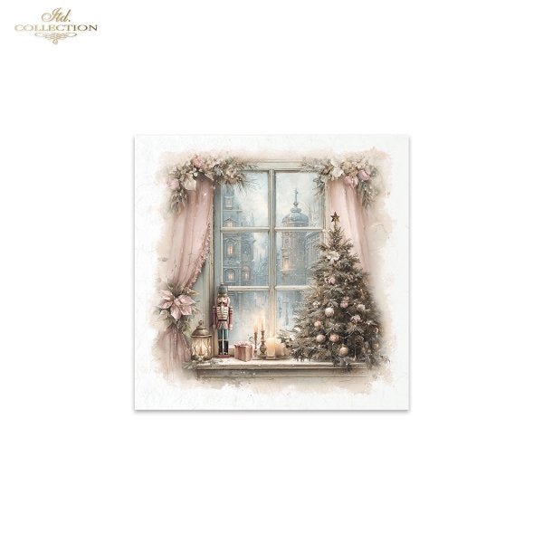 Decoupage Rice Paper Mini Set - Christmas Nutcracker II