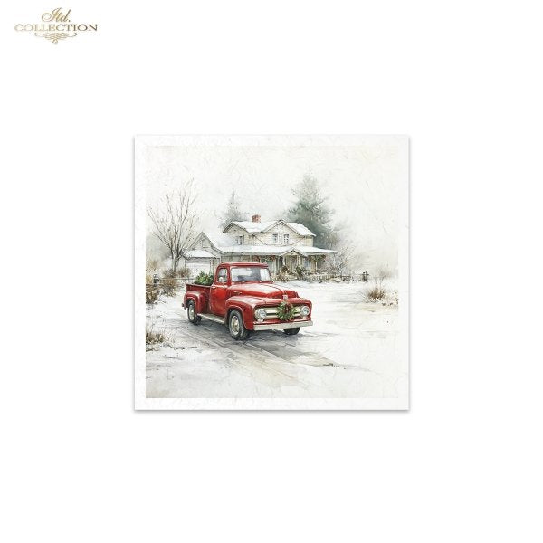Decoupage Rice Paper Mini Set - Christmas, Scenery