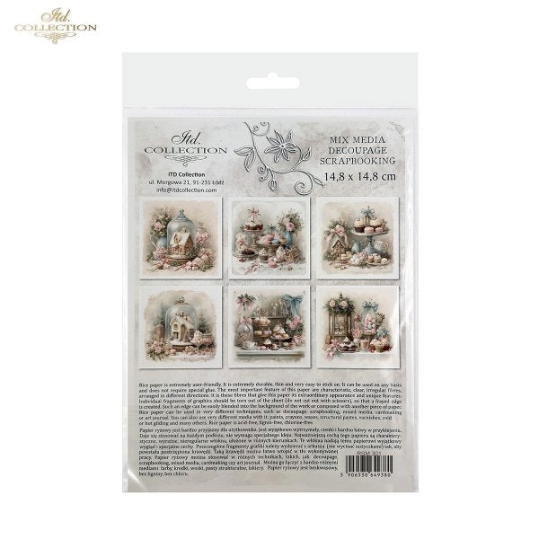 Decoupage Rice Paper Mini Set - Christmas, Sweets