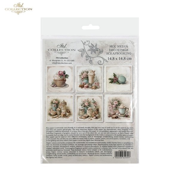 Decoupage Rice Paper Mini Set - Christmas, Sweets II