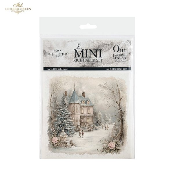 Decoupage Rice Paper Mini Set - Christmas Town