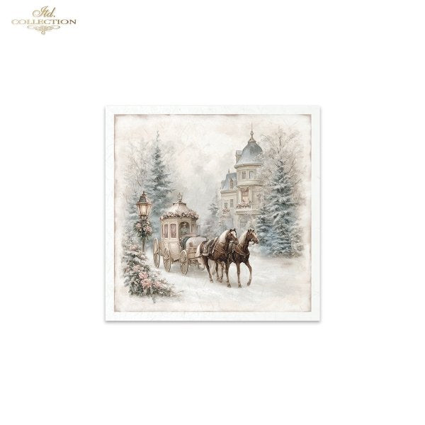 Decoupage Rice Paper Mini Set - Christmas Town