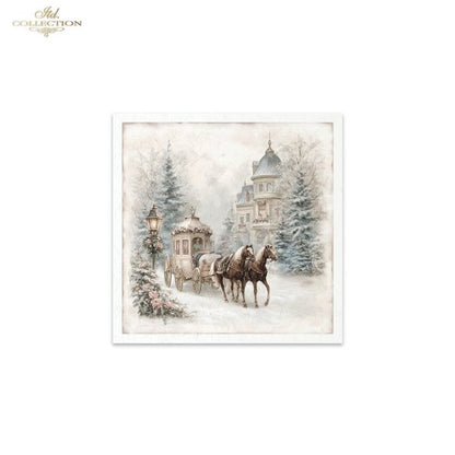 Decoupage Rice Paper Mini Set - Christmas Town