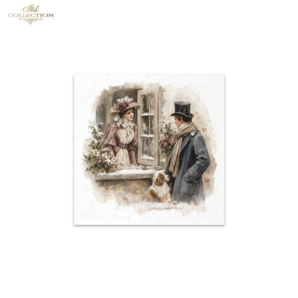 Decoupage Rice Paper Mini Set - Christmas, Victorian