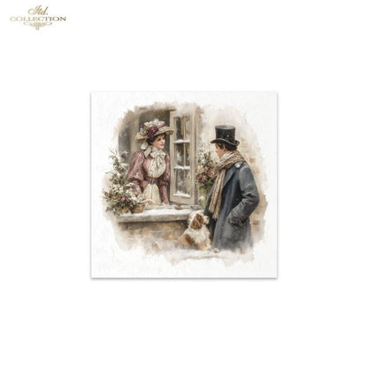 Decoupage Rice Paper Mini Set - Christmas, Victorian