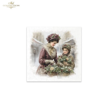 Decoupage Rice Paper Mini Set - Christmas, Victorian