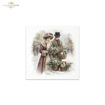 Decoupage Rice Paper Mini Set - Christmas, Victorian