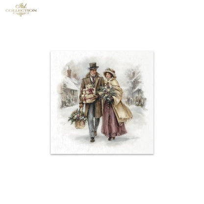 Decoupage Rice Paper Mini Set - Christmas, Victorian