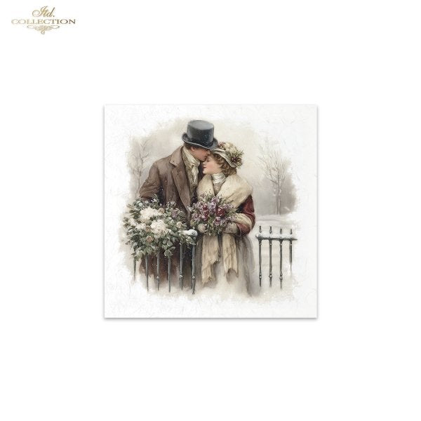 Decoupage Rice Paper Mini Set - Christmas, Victorian
