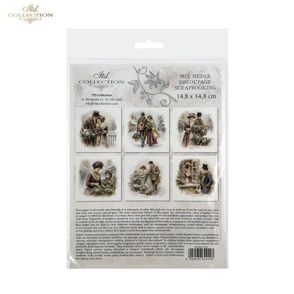 Decoupage Rice Paper Mini Set - Christmas, Victorian