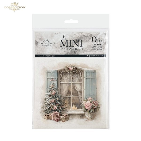 Decoupage Rice Paper Mini Set - Christmas Windows